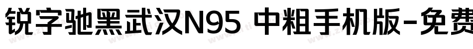 锐字驰黑武汉N95 中粗手机版字体转换